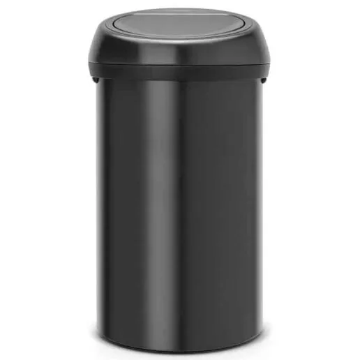 פח טאץ 60 ליטר שחור מט Brabantia + משלוח חינם