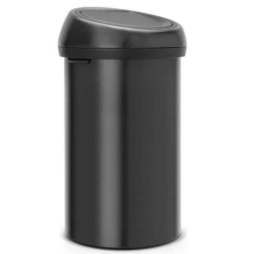 פח טאץ 60 ליטר שחור מט Brabantia + משלוח חינם