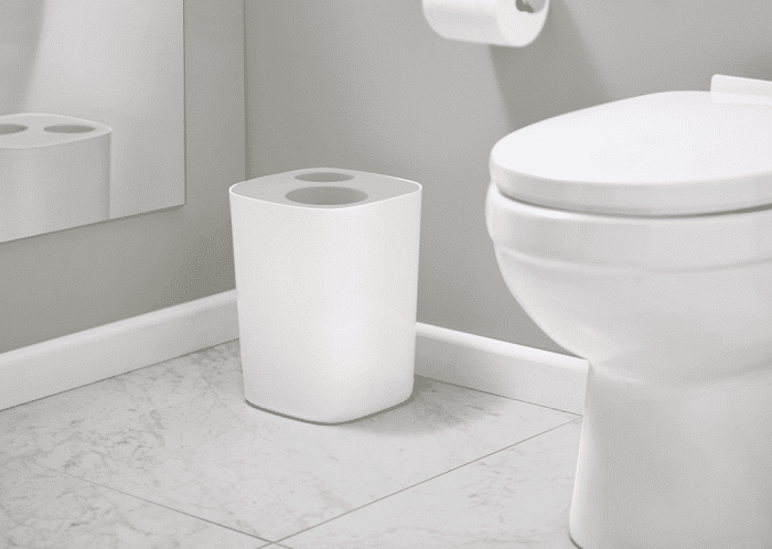 פח מחולק לשירותים Split אפור