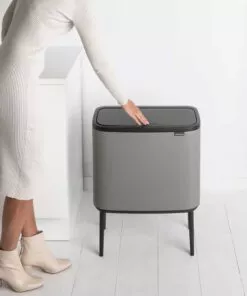 BO פח טאץ 36 ליטר, אפור בטון מינרלי Brabantia