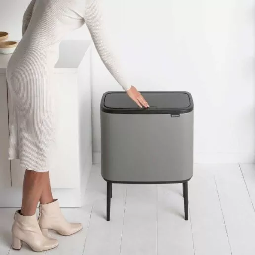 BO פח טאץ 36 ליטר, אפור בטון מינרלי Brabantia