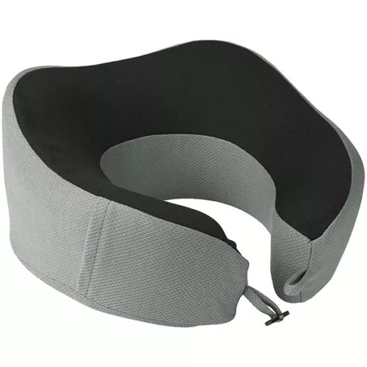 "MEMORY FOAM" כרית נסיעות לצוואר מרופדת עם כיסוי לעיניים מק"ט: 4647 כרית נסיעות מתקפלת לתוך פאוץ' נשיאה ספוג זיכרון ארגונומי לתמיכה נוחה לראש והצוואר בזמן ישיבה