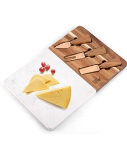 סט גבינה עץ ושיש 35x23x1.3 ס