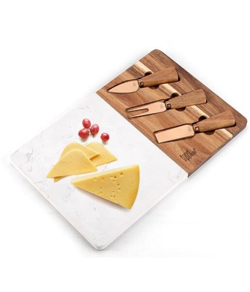 סט גבינה עץ ושיש 35x23x1.3 ס"מ DUO