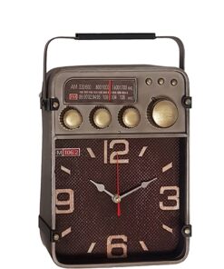 שעון שולחני בעיצוב רטרו בצורת רדיו FM 106.2 עתיק