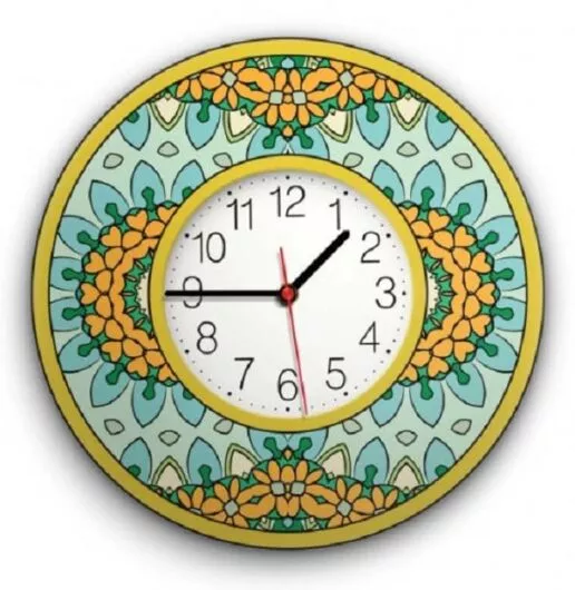 שעון קיר מעוצב, זכוכית אקרילית מבית TIVA DESIGN