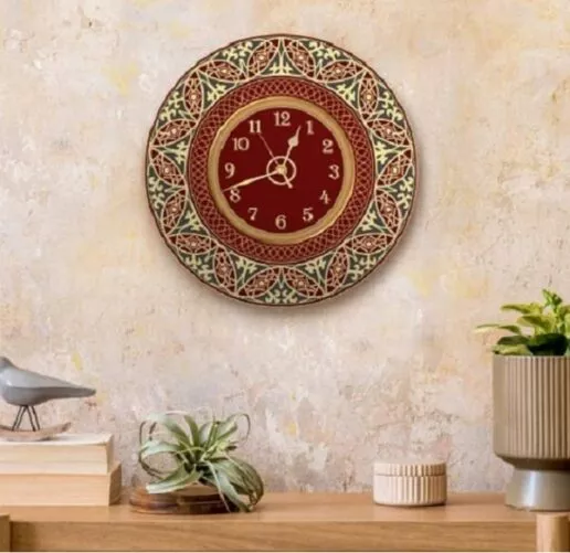 שעון קיר מעוצב, זכוכית אקרילית מבית TIVA DESIGN