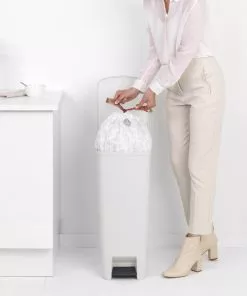 פח הפרדה StepUp פדל 40 ליטר פלסטיק, אפור בהיר Brabantia