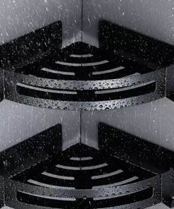 מדף אמבט פינתי שחור מט – HYBRID COLLECTION