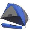 אוהל צילייה מרווח במיוחד, עמיד במים פשוט להרכבה וקל משקל מידות: 220x120x120 ס"מ מידות במצב סגור: 65 ס"מ אורך צבעים: כחול - אפור