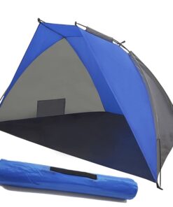 אוהל צילייה מרווח במיוחד, עמיד במים פשוט להרכבה וקל משקל מידות: 220x120x120 ס"מ מידות במצב סגור: 65 ס"מ אורך צבעים: כחול - אפור