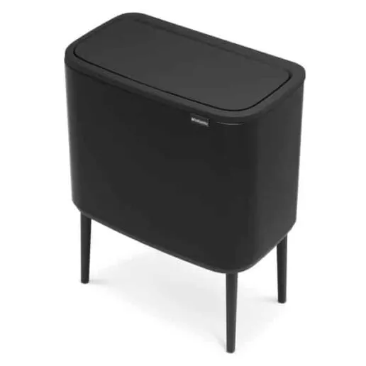 BO טאץ פח הפרדה 11+23 ליטר שחור מט Brabantia