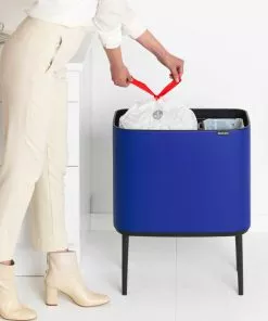 BO טאץ פח הפרדה 11+23 ליטר כחול מינרלי עוצמתי Brabantia