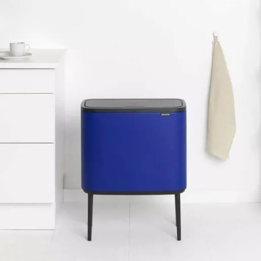 BO טאץ פח הפרדה 11+23 ליטר כחול מינרלי עוצמתי Brabantia