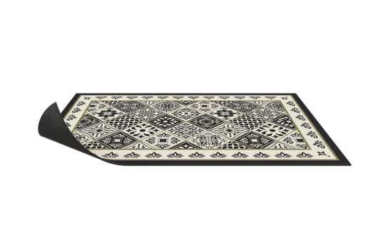 שטיח דקורטיבי FLORA COLLECTION שחור וזהב 60/90 ס"מ