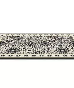 שטיח דקורטיבי FLORA COLLECTION שחור וזהב 60/90 ס