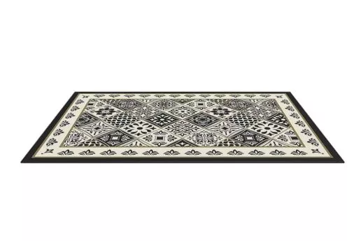 שטיח דקורטיבי FLORA COLLECTION שחור וזהב 60/90 ס"מ