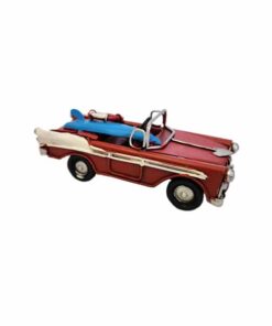 מכונית רטרו אדומה עם גלשן מק"ט: 4525-5 מידות: 11.5x4.7x4.4 ס"מ