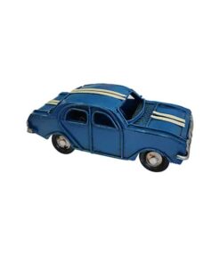 מכונית רטרו כחולה עם שני פסים מק"ט: 4526 מידות: 11.2x4.6x4.3 ס"מ