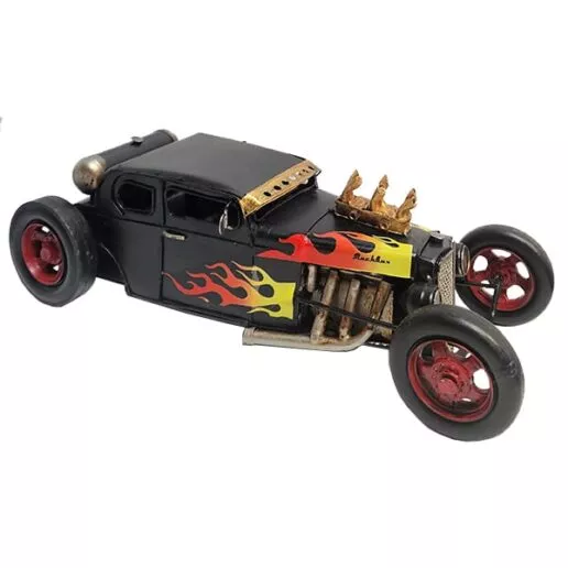 מכונית ספורט רטרו שחור מק"ט: 4588 מידות: 32x14x10 ס"מ