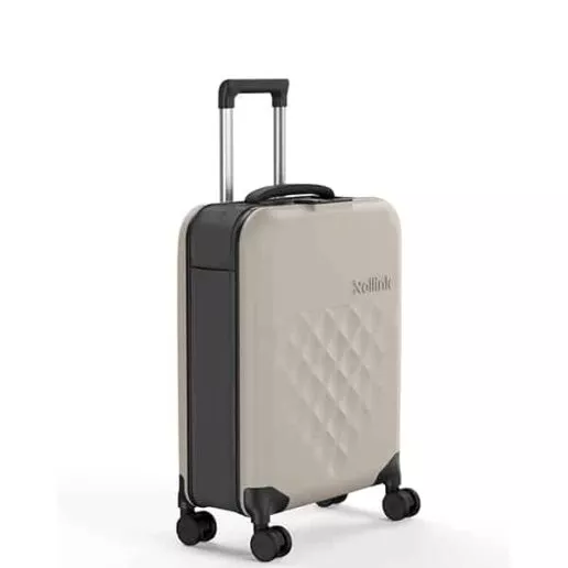 FLEX-360 המזוודה המתקפלת הדקה ביותר בעולם עליה למטוס 21'' של מותג המזוודות החכמות Rollink