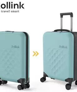 FLEX-360 המזוודה המתקפלת הדקה ביותר בעולם עליה למטוס 21'' של מותג המזוודות החכמות Rollink
