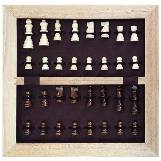 שחמט עץ אלגנטי מק"ט: 3848 מידות: 40x40x20 ס"מ