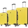 סט 3 מזוודות POLO צהוב
