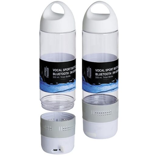 "טריטן" רמקול Bluetooth 3W משולב בבקבוק ספורט 500 מ"ל מבית H2O-Pro