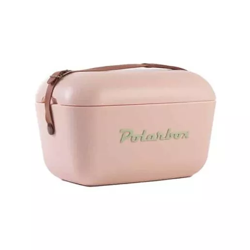 צידנית קשיחה Polarbox Classic רצועת כתף עור חומה נפח 12 ליטר