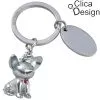 מחזיק מפתחות מתכת כלבלב מבית Clica Design