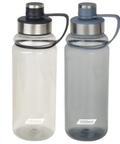 "ספינינג" בקבוק ספורט פלסטי 1 ליטר עם פיה רחבה ומאחז יד ארגונומי