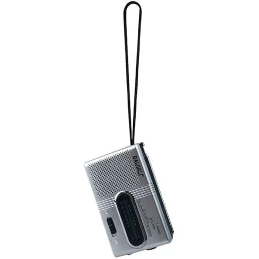 רדיו טרנזיסטור AM/FM R21 אנלוגי מופעל ע"י שתי סוללות AA