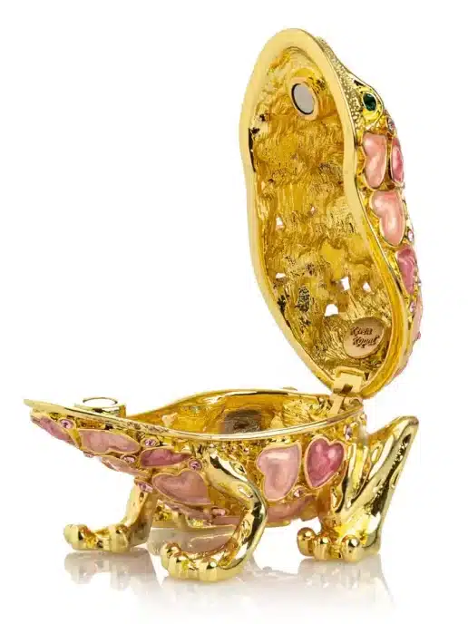 צפרדע זהב עם לבבות - קופסת תכשיטים Keren Kopal