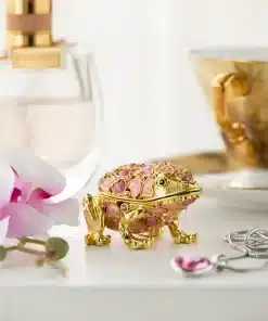 צפרדע זהב עם לבבות - קופסת תכשיטים Keren Kopal