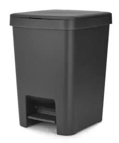 PrevNext פח הפרדה StepUp פדל 25 ליטר פלסטיק, אפור כהה Brabantia