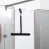 מגב למקלחון עם מתלה לדלת, אפור כהה Brabantia - ReNew