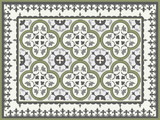 שטיח ויניל דגם פלורנס