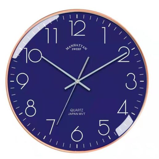 שעון קיר עיצובי איתן - כחול