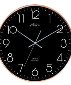 שעון קיר עיצובי איתן - שחור