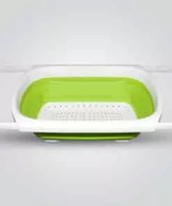 מסננת מתכווצת עם ידיות נשלפות